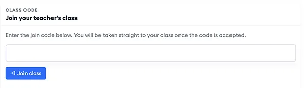 Classes dashboard